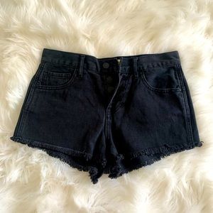 Pacsun Black High Waisted Shorts Denim 25